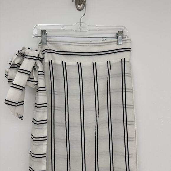 Summersalt Womens XS S M Easy Breezy Voile Sarong Cover Black White Stripe - Picture 2 of 4